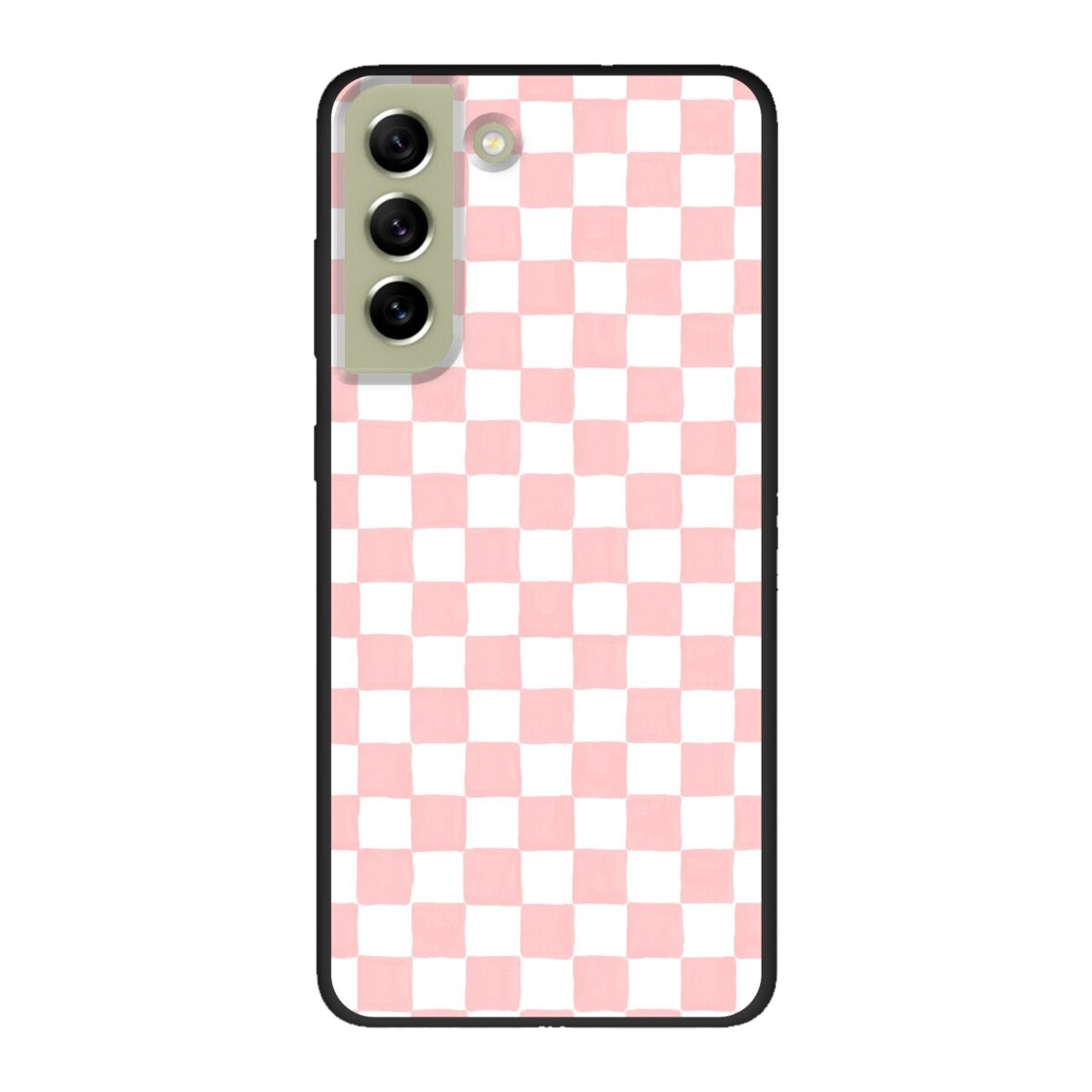 Telefoonhoesje Ontwerpen - Roze Check - Smartphone case