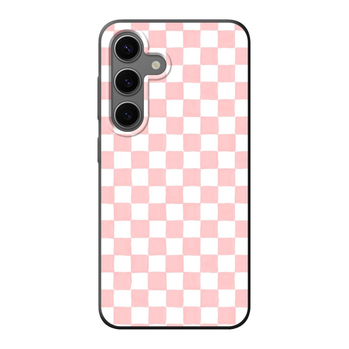 Telefoonhoesje Ontwerpen - Roze Check - Smartphone case