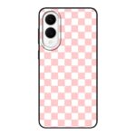 Telefoonhoesje Ontwerpen - Roze Check - Smartphone case