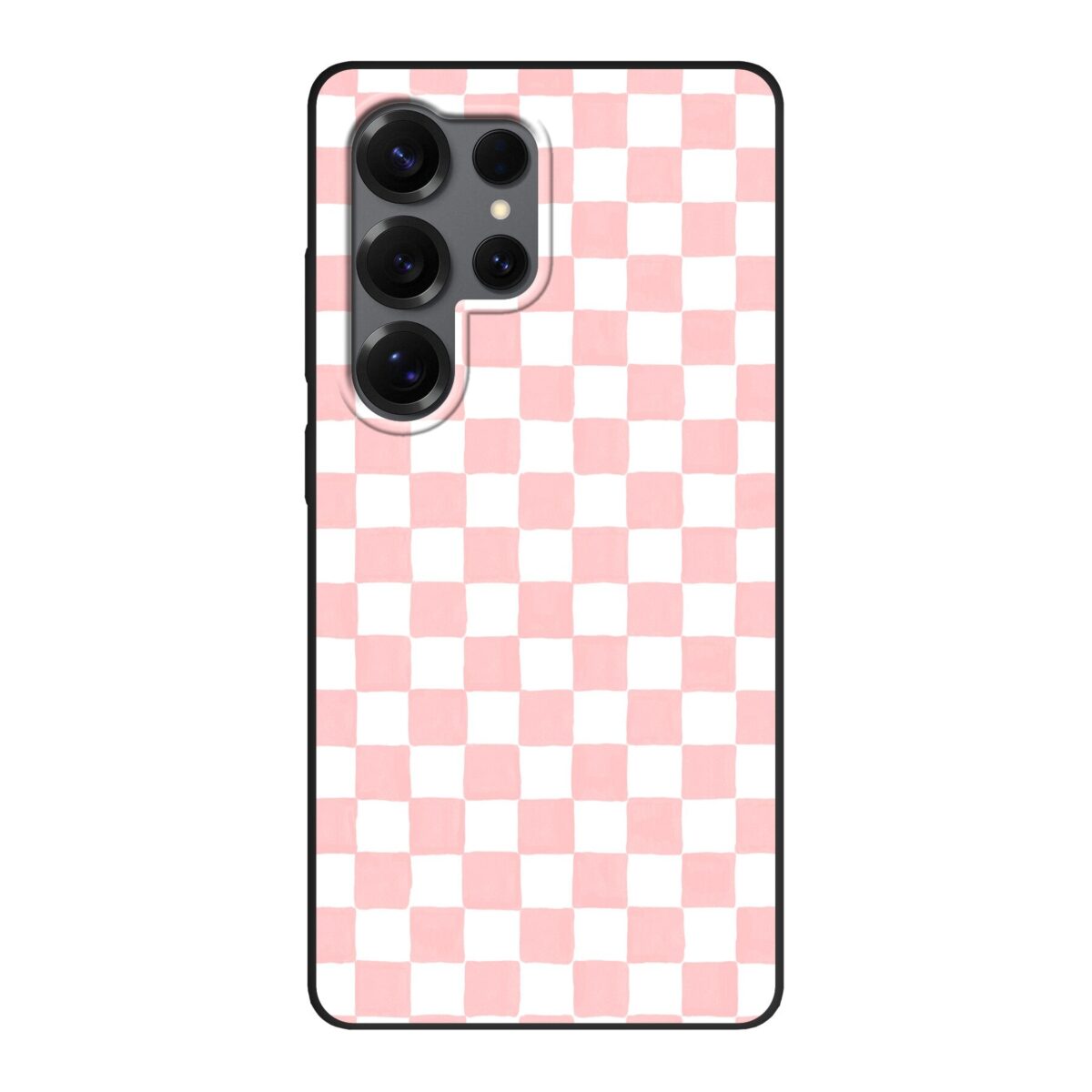 Telefoonhoesje Ontwerpen - Roze Check - Smartphone case