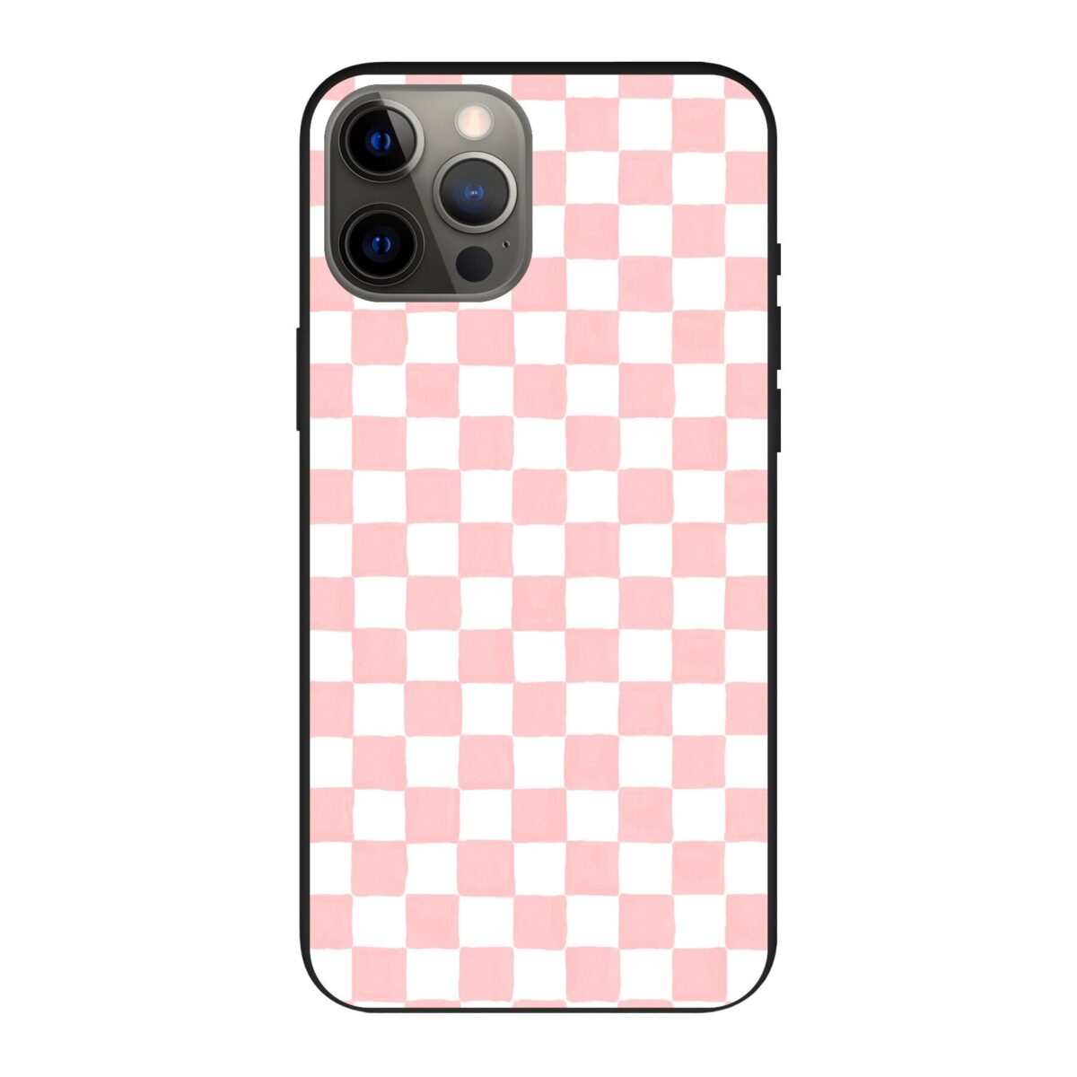 Telefoonhoesje Ontwerpen - Roze Check - Smartphone case