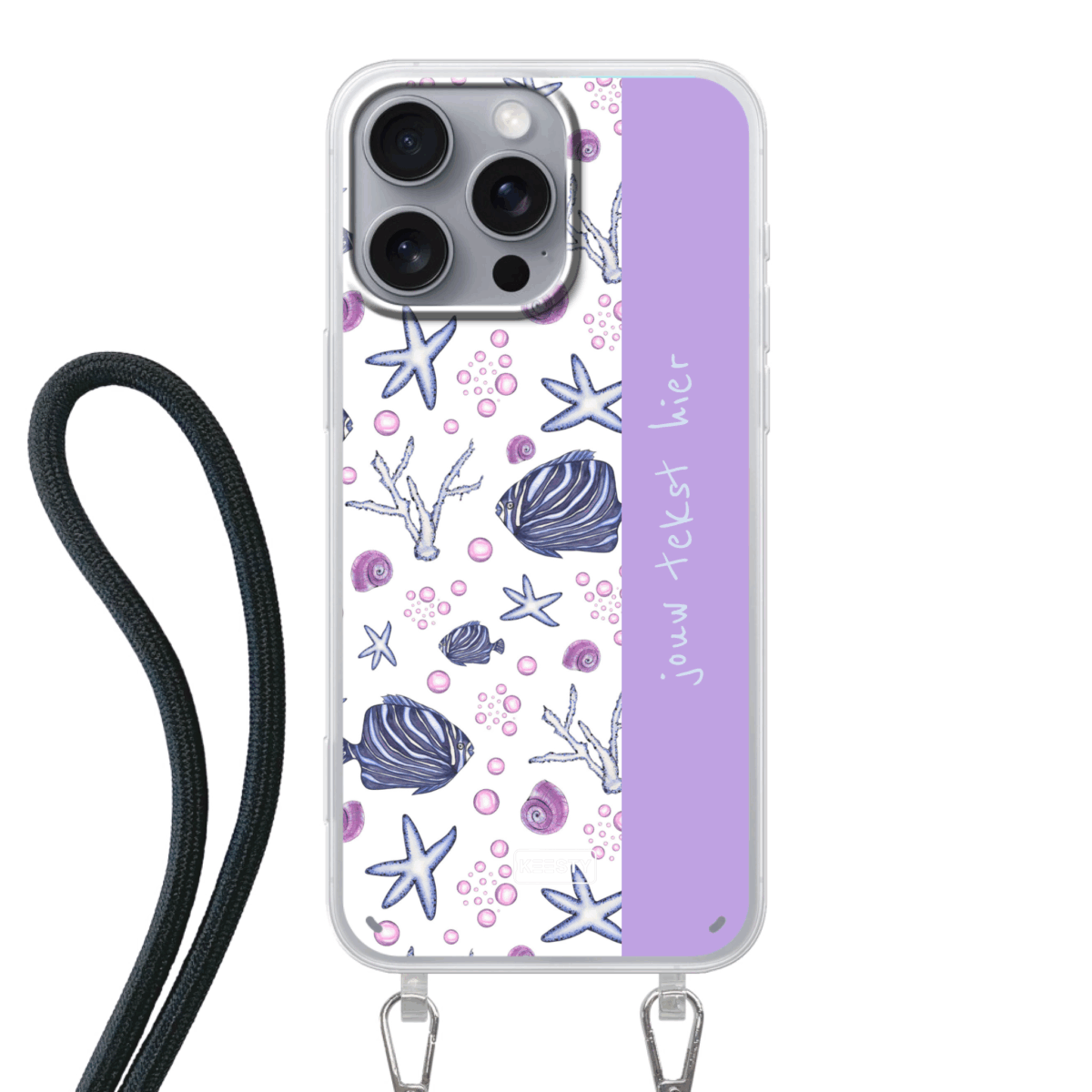 Naam °1 - Coastal Blue - Hoesje Met Koord Maken - Keesty